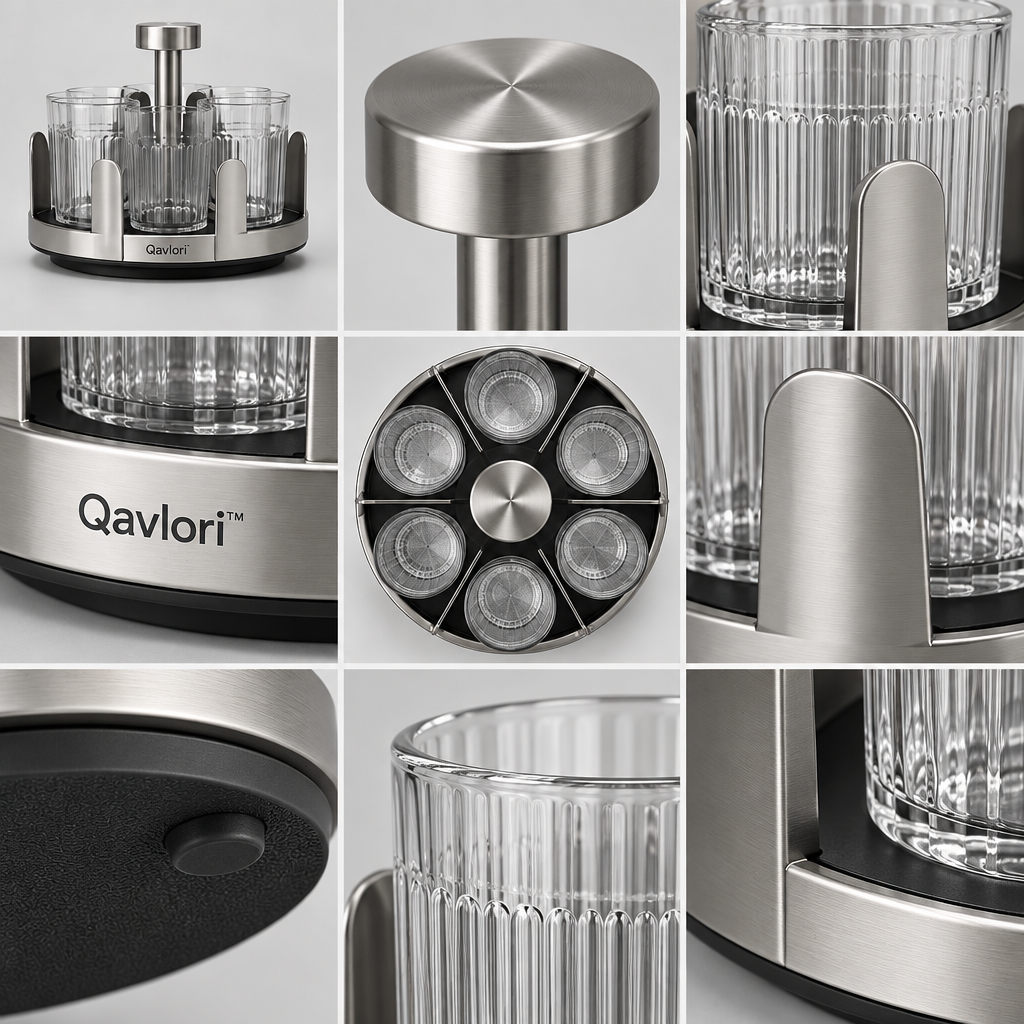 Qavlori™ Rotating Beverage Glass Holder main image 06