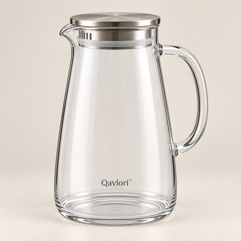 Qavlori™ High-Borosilicate Glass Water Pitcher hero
