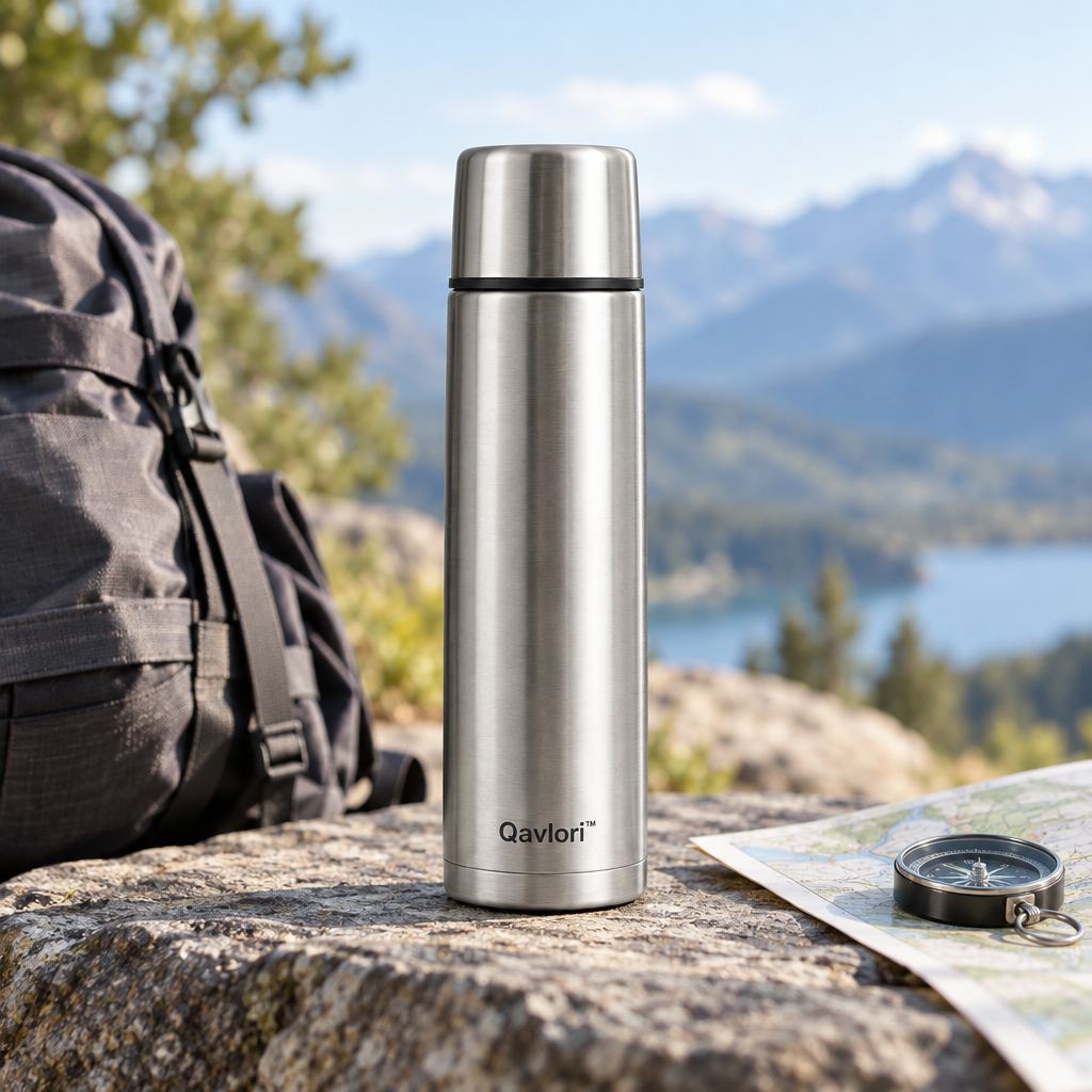 Qavlori™ Stainless Steel Vacuum Insulated Flask hero