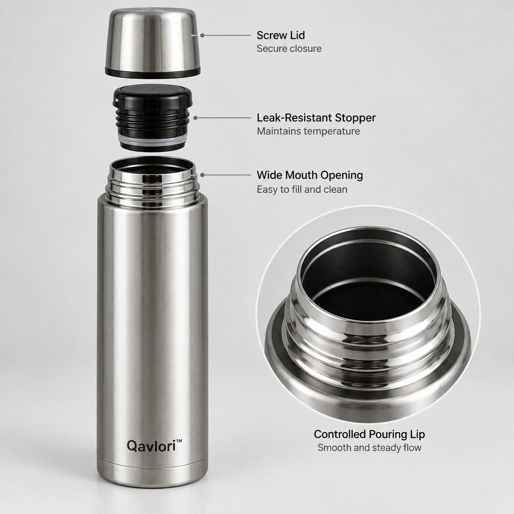 Qavlori™ Stainless Steel Vacuum Insulated Flask main image 03