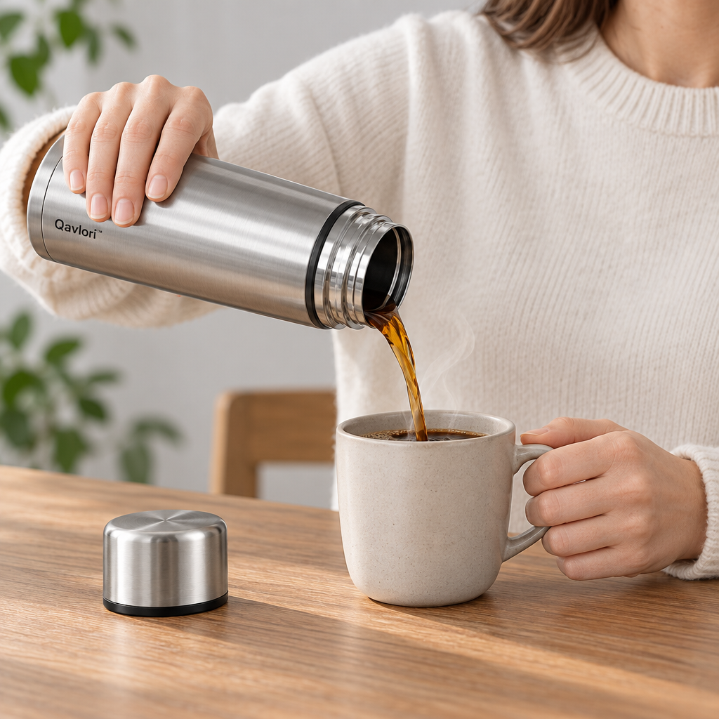 Qavlori™ Stainless Steel Vacuum Insulated Flask main image 04