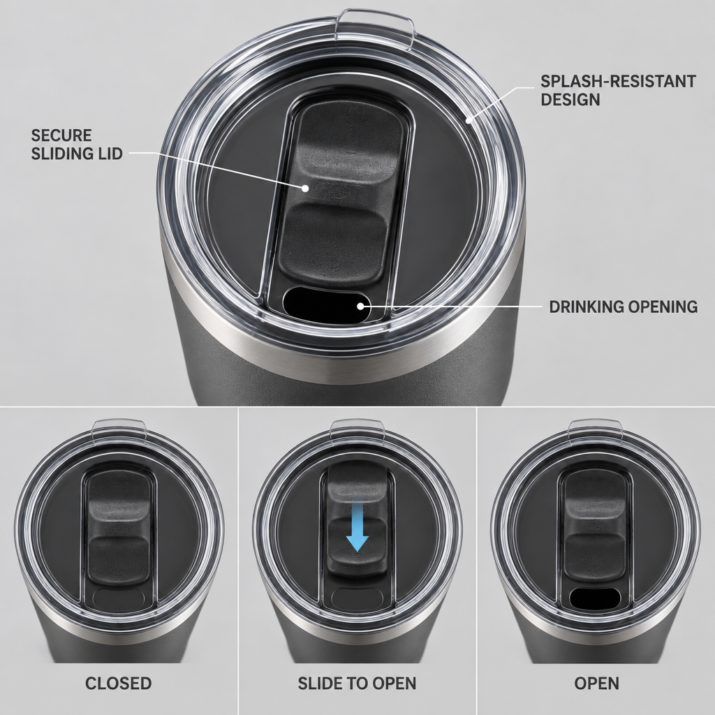 Qavlori™ Large Insulated Travel Tumbler main image 03