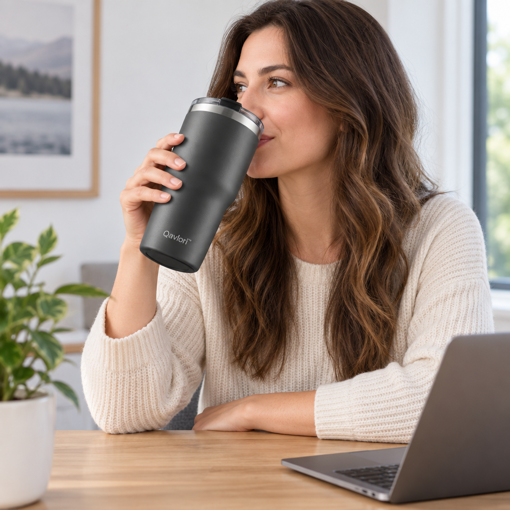 Qavlori™ Large Insulated Travel Tumbler main image 04