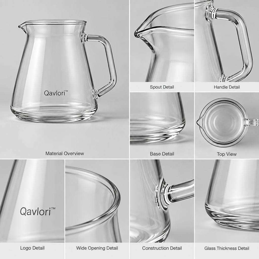 Qavlori™ Heat-Resistant Glass Pour-Over Coffee Server main image 06