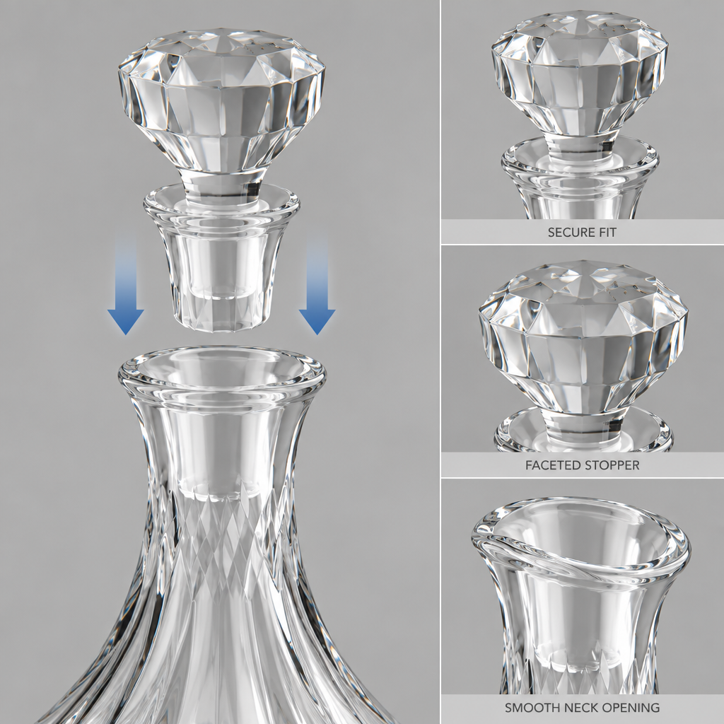 Qavlori™ Crystal Glass Decanter main image 03