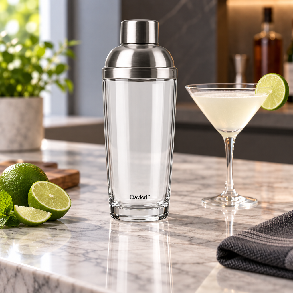 Qavlori™ Modern Glass Cocktail Shaker main image 05