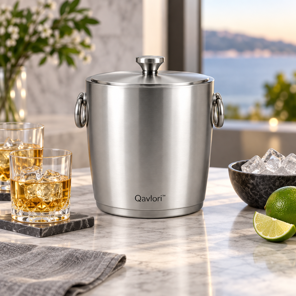 Qavlori™ Stainless Steel Ice Bucket main image 02