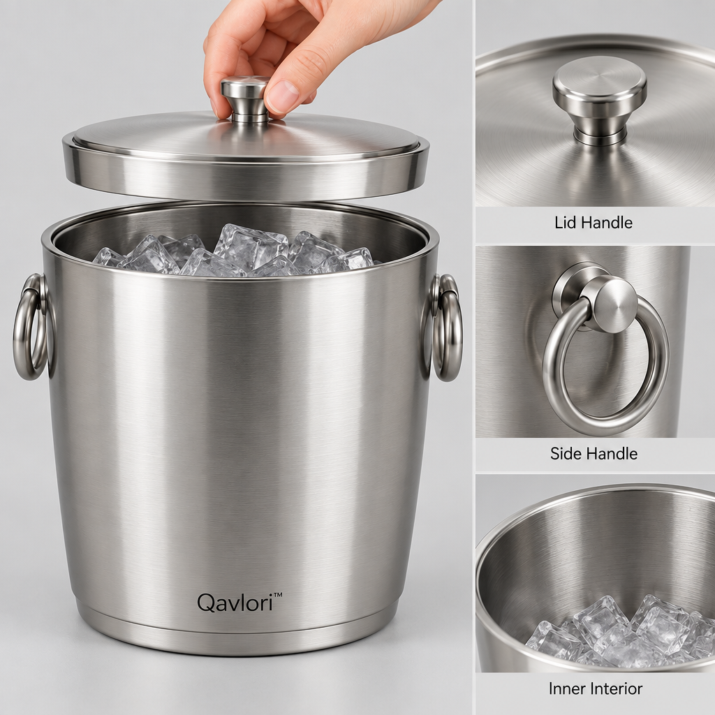 Qavlori™ Stainless Steel Ice Bucket main image 03
