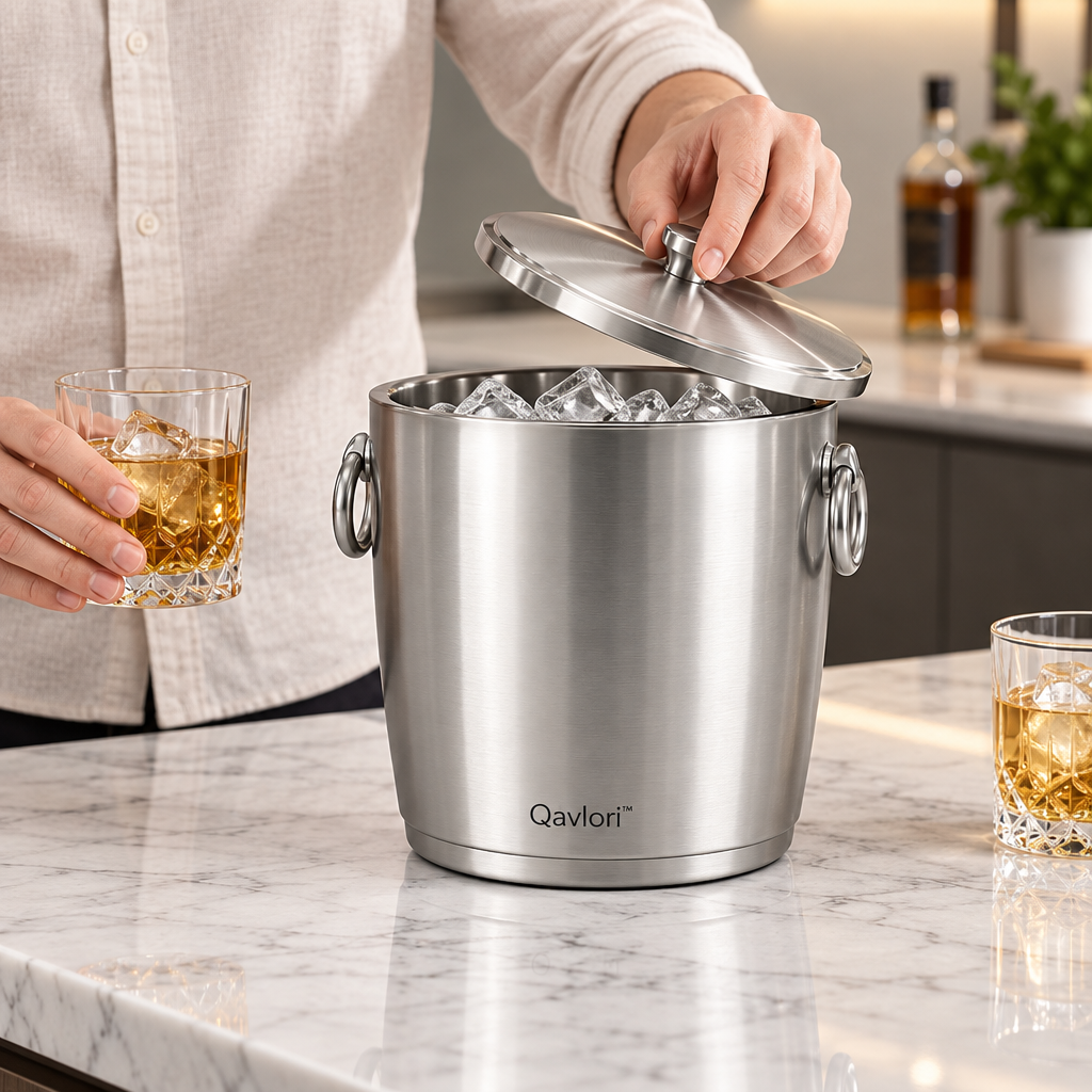 Qavlori™ Stainless Steel Ice Bucket main image 04