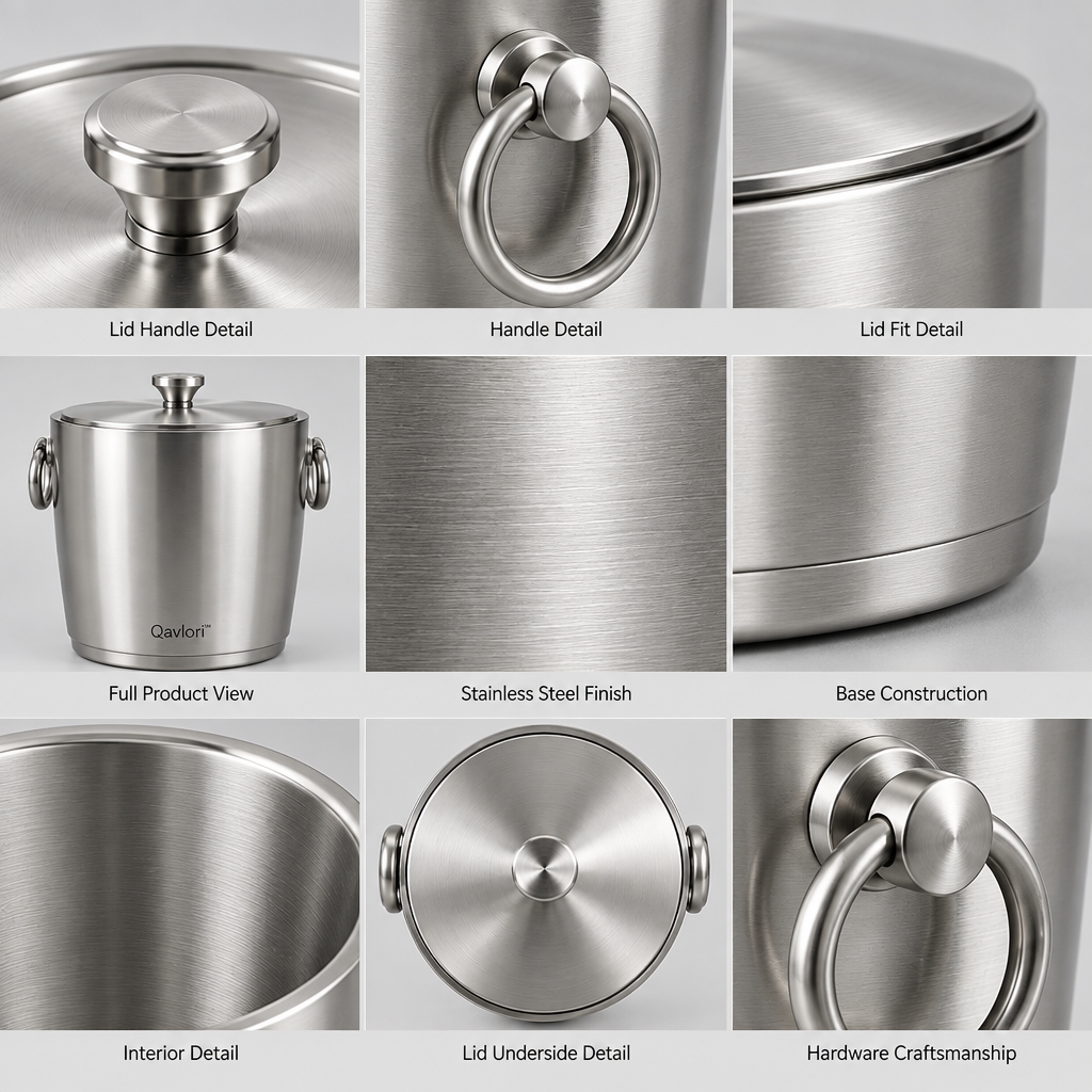 Qavlori™ Stainless Steel Ice Bucket main image 06