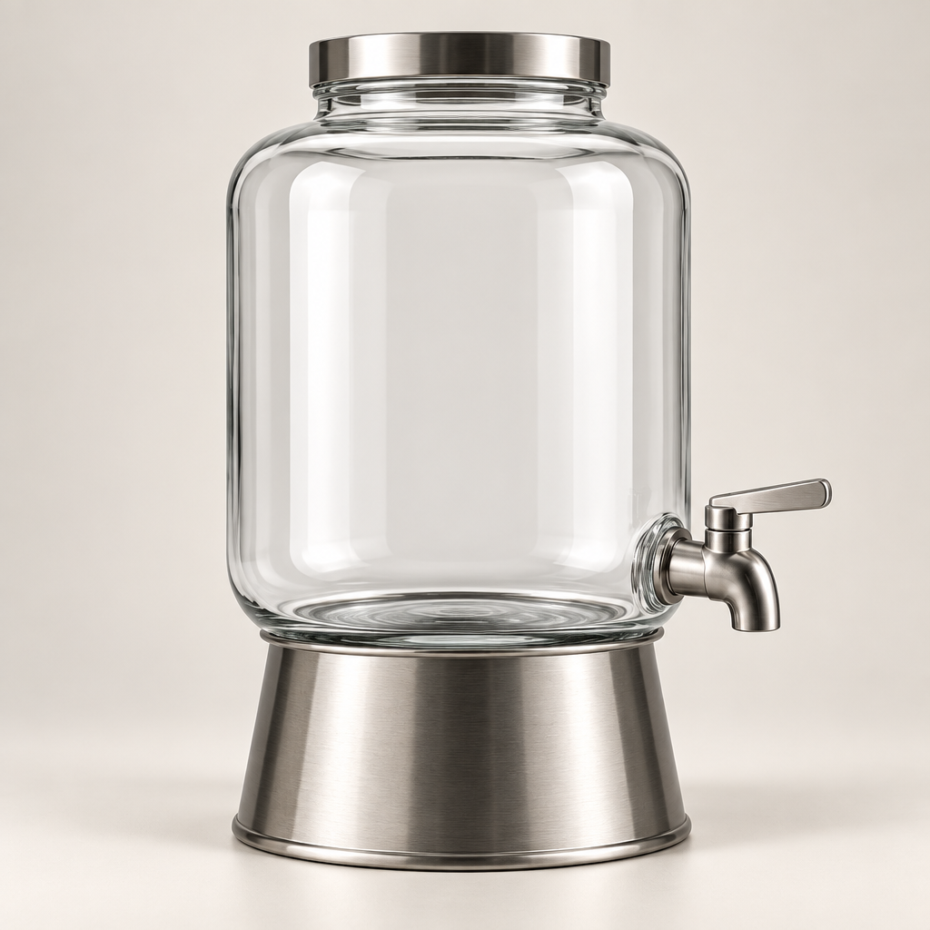 Qavlori™ Glass Beverage Dispenser hero