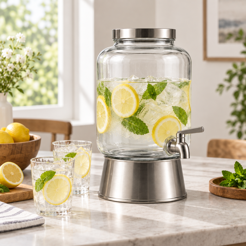 Qavlori™ Glass Beverage Dispenser main image 05