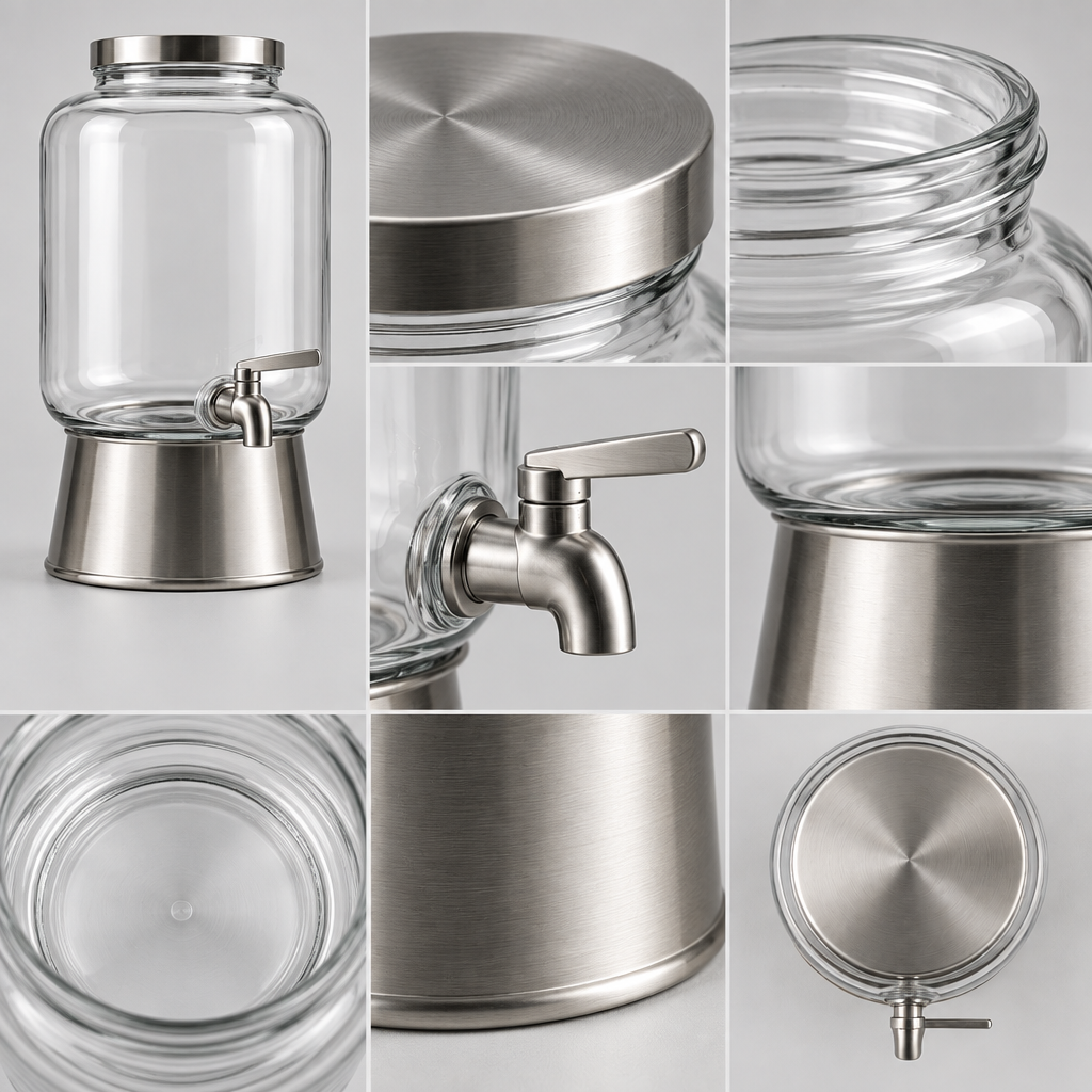 Qavlori™ Glass Beverage Dispenser main image 06