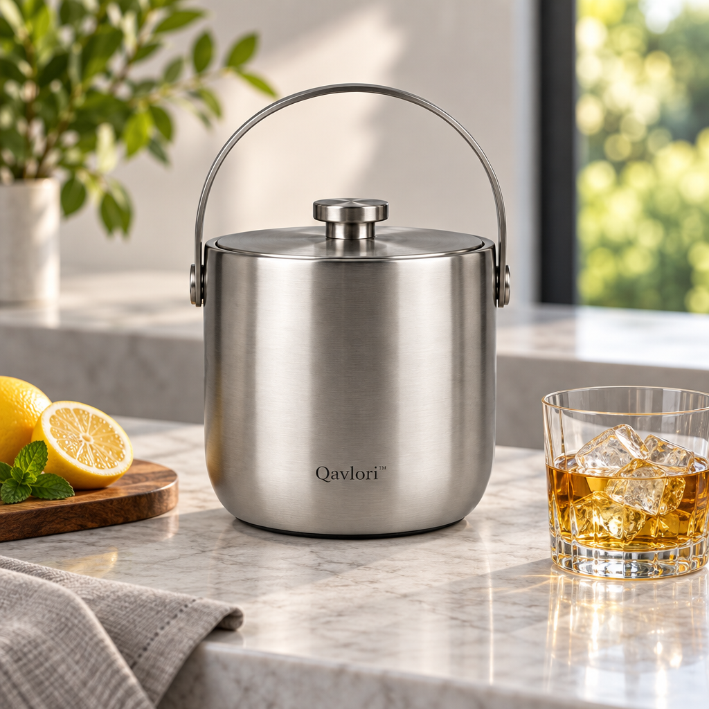 Qavlori™ Stainless Steel Tabletop Ice Bucket main image 02