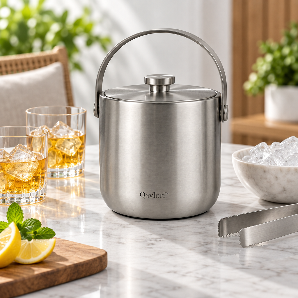 Qavlori™ Stainless Steel Tabletop Ice Bucket main image 05